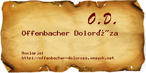 Offenbacher Doloróza névjegykártya